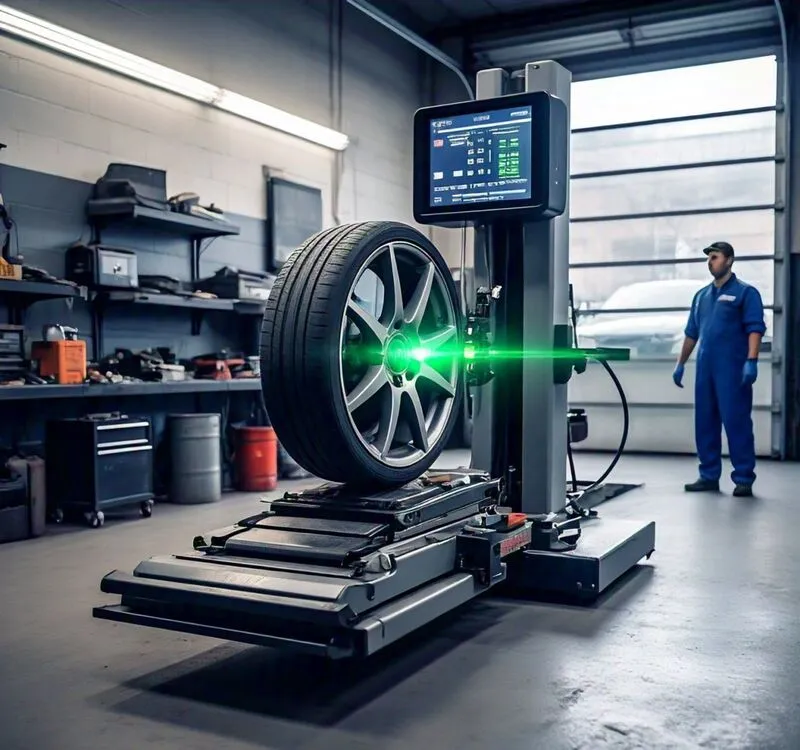 proper wheel alignment machine